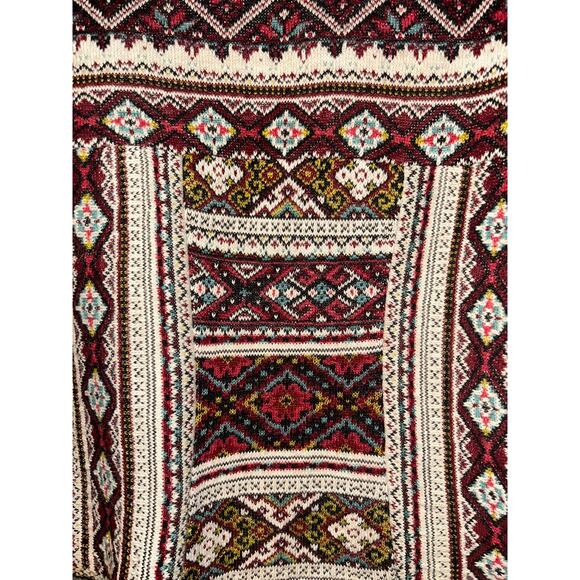 Anthropologie Aldomartins Abbie Nordic Boho Tassel Cardigan Sweater Size M - Picture 7 of 11